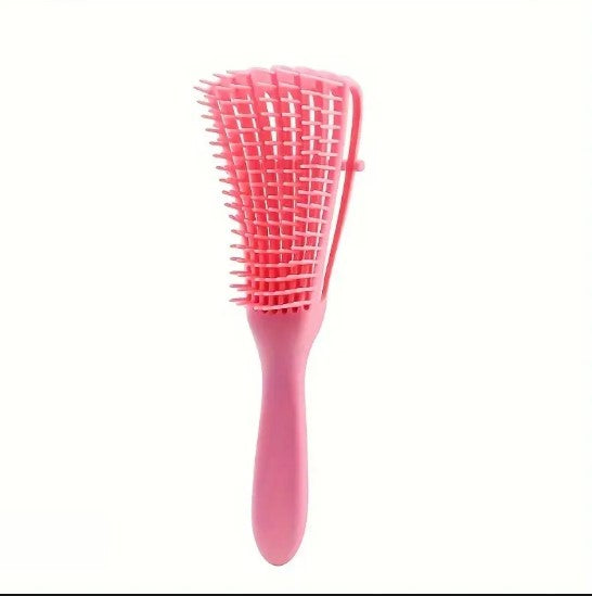 Brosse Démêlante Flexible pour Cheveux Bouclés et Crépus – Anti-Casse, Adaptée aux Cheveux Mouillés ou Secs