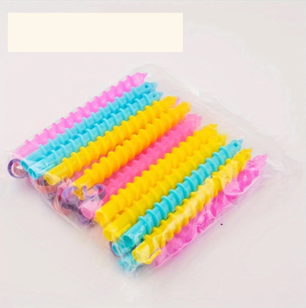 Bigoudis Spirales Magiques Sans Chaleur – Lot de 20 Curlers Colorés pour Boucles Définies Facilement