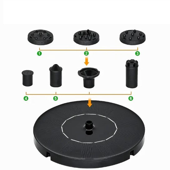 Fontaine Solaire Flottante pour Bassin et Étang – Jet d’Eau Décoratif Écologique pour Jardins d’Eau