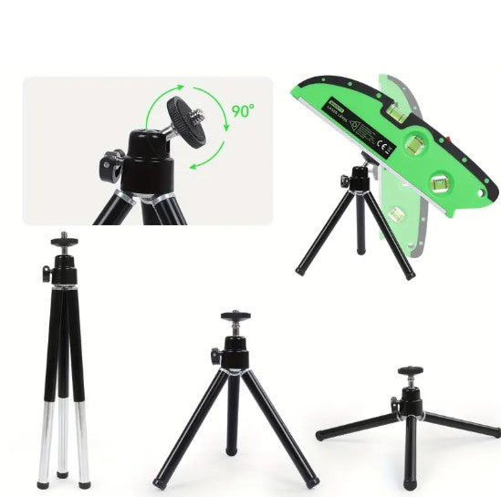 Niveau Laser Vert avec Trépied – Outil de Mesure Électrique de Précision pour Bricolage et Travaux