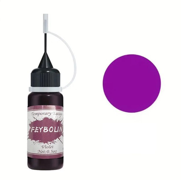 Encre pour Tatouage Éphémère – Flacon de 15 ml avec Pointe Précise pour Dessins Temporaires