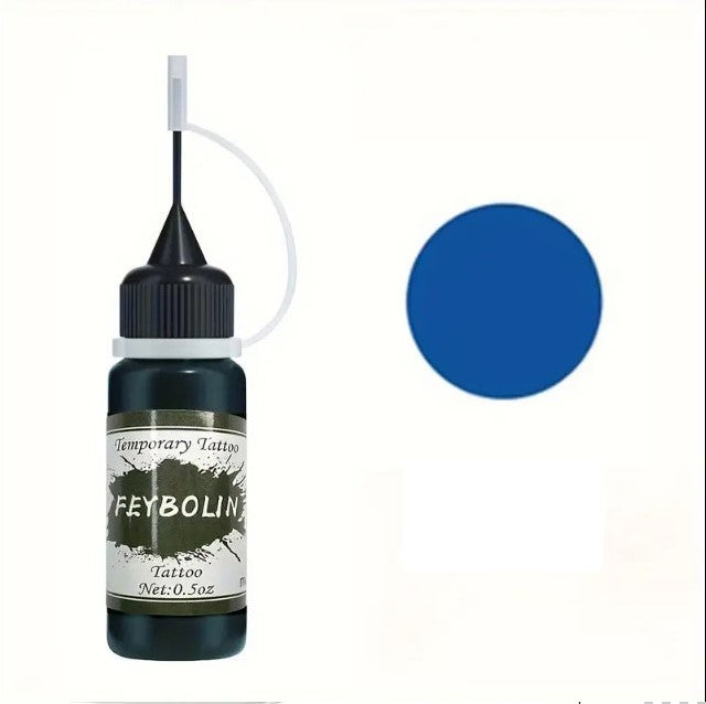 Encre pour Tatouage Éphémère – Flacon de 15 ml avec Pointe Précise pour Dessins Temporaires