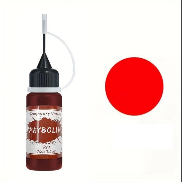 Encre pour Tatouage Éphémère – Flacon de 15 ml avec Pointe Précise pour Dessins Temporaires