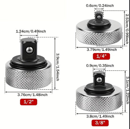 Adaptateur Cliquet Universel en Acier – Douilles et Embouts pour Clés à Cliquet