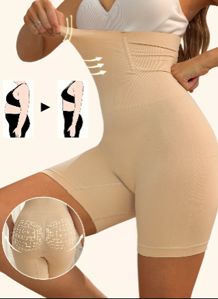 Shorty Gainant Femme Taille Haute – Effet Ventre Plat, Rehausse-Fessier et Tissu Respirant