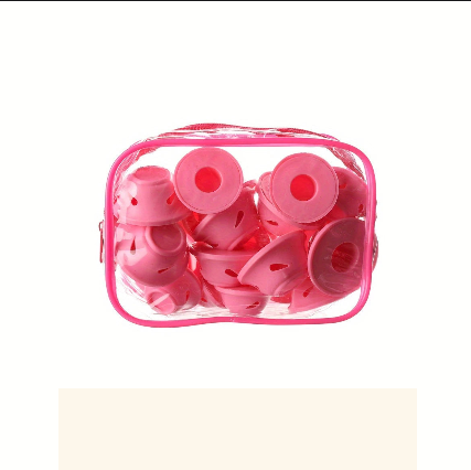 Bigoudis Silicone Sans Chaleur – Lot de Rouleaux Boucleurs Réutilisables avec Pochette de Rangement