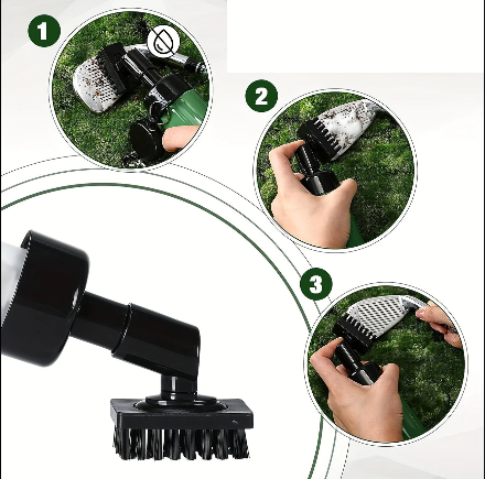 Brosse de Nettoyage de Clubs de Golf – Compacte, avec Clip et Réservoir d’Eau Intégré