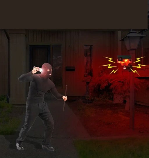 Répulsif à Ultrasons Solaire avec Télécommande – Anti-Nuisibles Extérieur Étanche, Détecteur de Mouvement et Montage au Sol