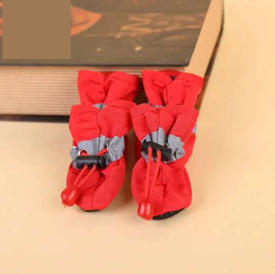 Bottines Imperméables Antidérapantes pour Chien – Chaussures de Protection Hiver avec Motif Singe – Accessoires Mignons et Pratiques pour Animaux