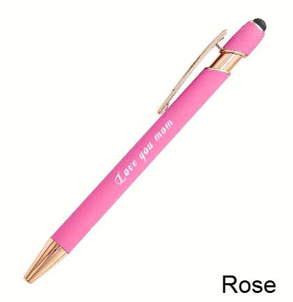 Stylo Personnalisé Gravé – Texte au Choix & Pointe Tactile – Cadeau Idéal Bureau & Événement