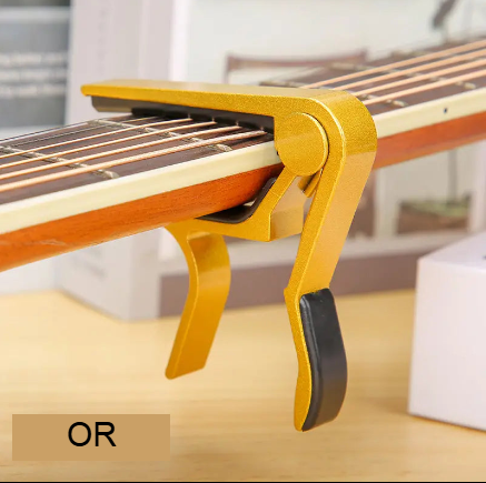 Capodastre en Alliage d’Aluminium pour Guitare – Serrage Rapide & Précis
