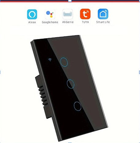 Interrupteur Connecté Wi-Fi 1/3 Boutons – Compatible Alexa, Google Home, TUYA & Smart Life – Sans Fil Neutre