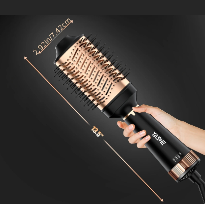 Brosse Soufflante 4-en-1 Sèche-Cheveux, Lisseur, Boucleur & Volumisateur – Brosse Chauffante Ionique