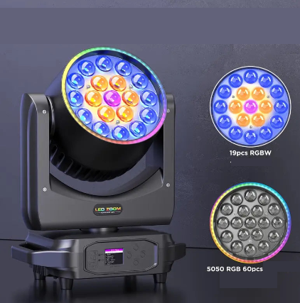 Projecteur LED Moving Head avec Zoom – Éclairage DJ 380W Pro, Tête Mobile DMX pour Soirées & Événements