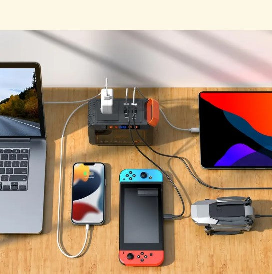 Générateur portable 26400mAh – Station d’alimentation rechargeable avec prises USB et AC pour camping et urgences