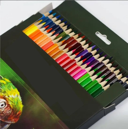 Boîte de 18 crayons de couleur – Idéal pour dessin, coloriage et activités scolaires