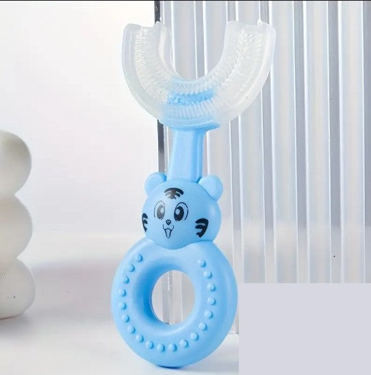Brosse à Dents en U pour Enfant – Design Ludique en Silicone Souple pour un Brossage Facile et Amusant