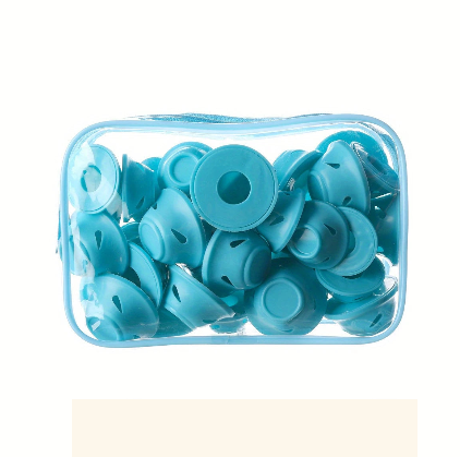 Bigoudis Silicone Sans Chaleur – Lot de Rouleaux Boucleurs Réutilisables avec Pochette de Rangement