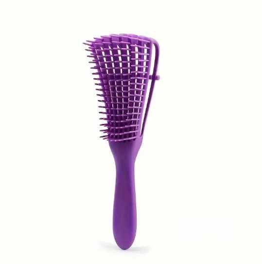 Brosse Démêlante Flexible pour Cheveux Bouclés et Crépus – Anti-Casse, Adaptée aux Cheveux Mouillés ou Secs