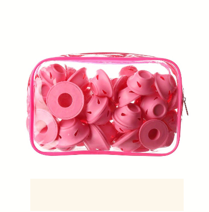 Bigoudis Silicone Sans Chaleur – Lot de Rouleaux Boucleurs Réutilisables avec Pochette de Rangement