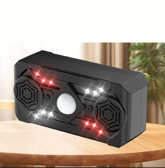 Répulsif à Ultrasons Intelligent avec Détecteur de Mouvement – Dispositif Anti-Nuisibles LED Intérieur/Extérieur pour Insectes et Rongeurs