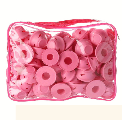 Bigoudis Silicone Sans Chaleur – Lot de Rouleaux Boucleurs Réutilisables avec Pochette de Rangement