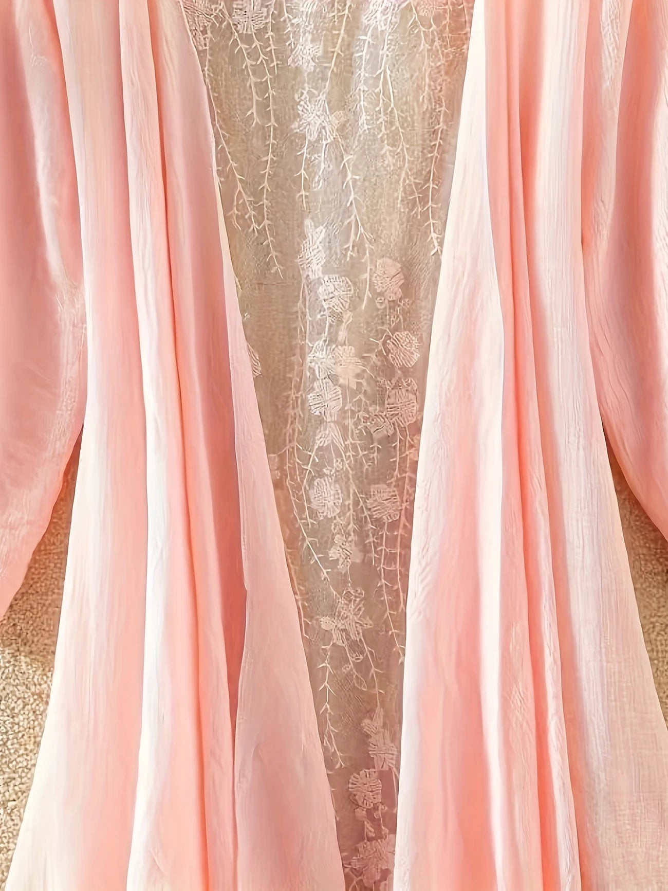 Kimono de Plage Long Femme – Léger et Fluide, Parfait pour l'Été