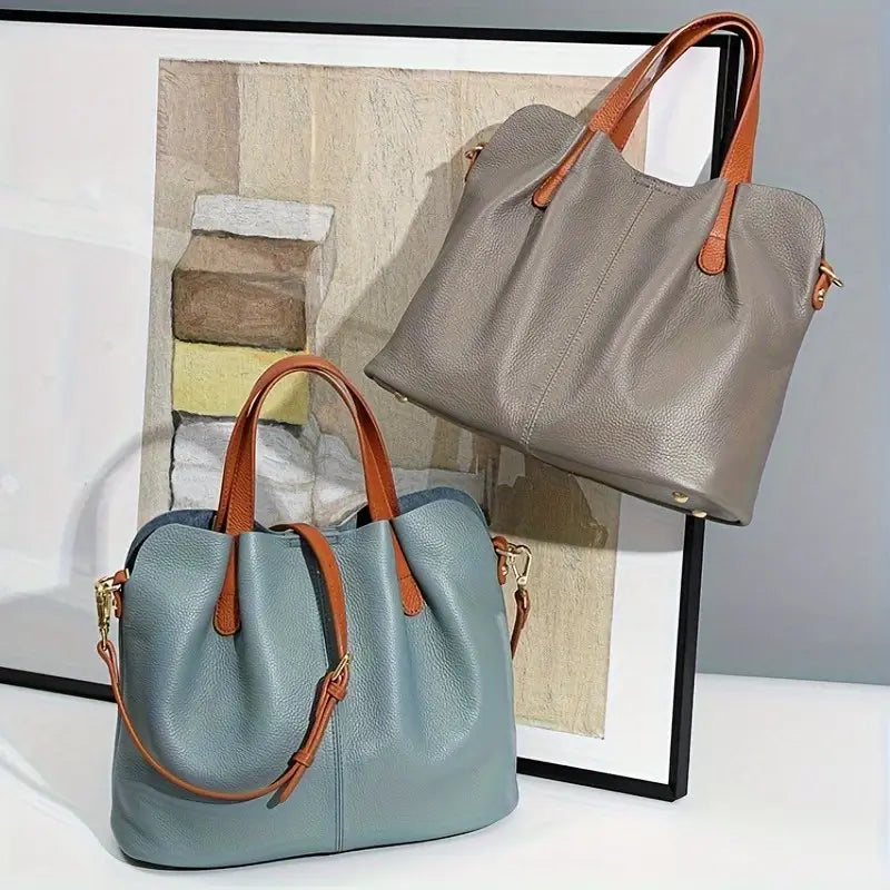 Sac bandoulière homme en cuir souple – Élégance, confort et grande capacité