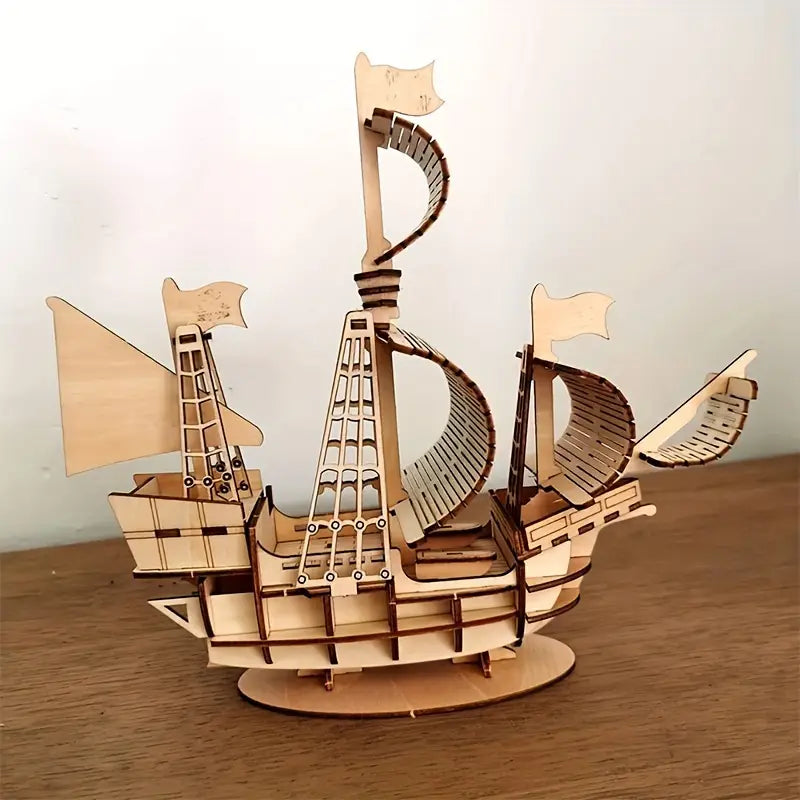 Maquettes 3D en Bois à Assembler – Kit de Construction Modélisme (Bateau, Avion, Train, Voiture, Animaux…)