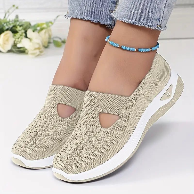Baskets femme rouges respirantes – Chaussures de sport légères et confortables pour marche, fitness et quotidien