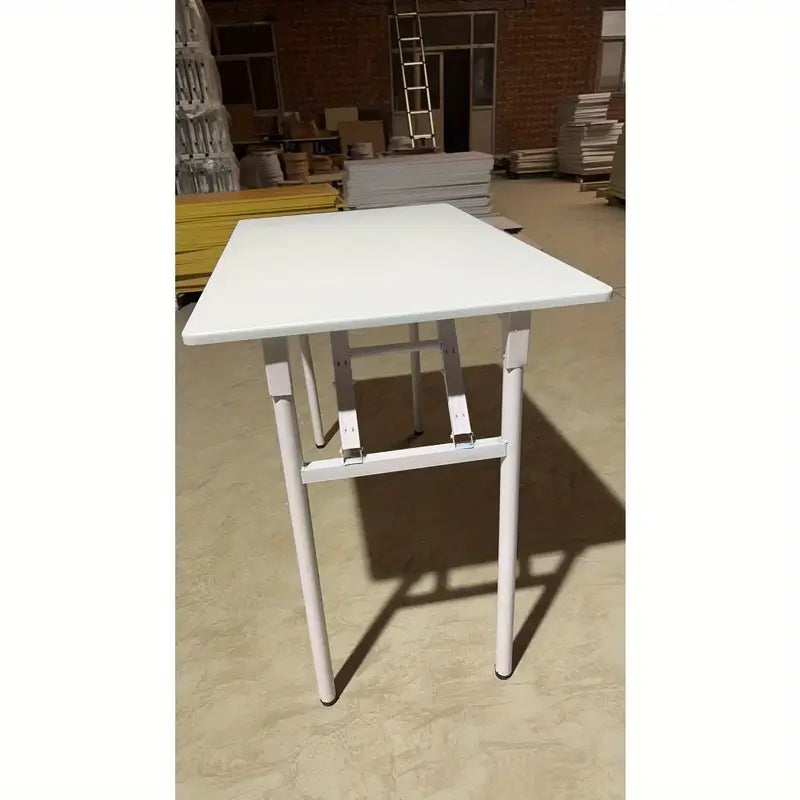 Bureau Blanc Pliable Moderne – Table de Travail Minimaliste pour Bureau à Domicile ou Étudiant