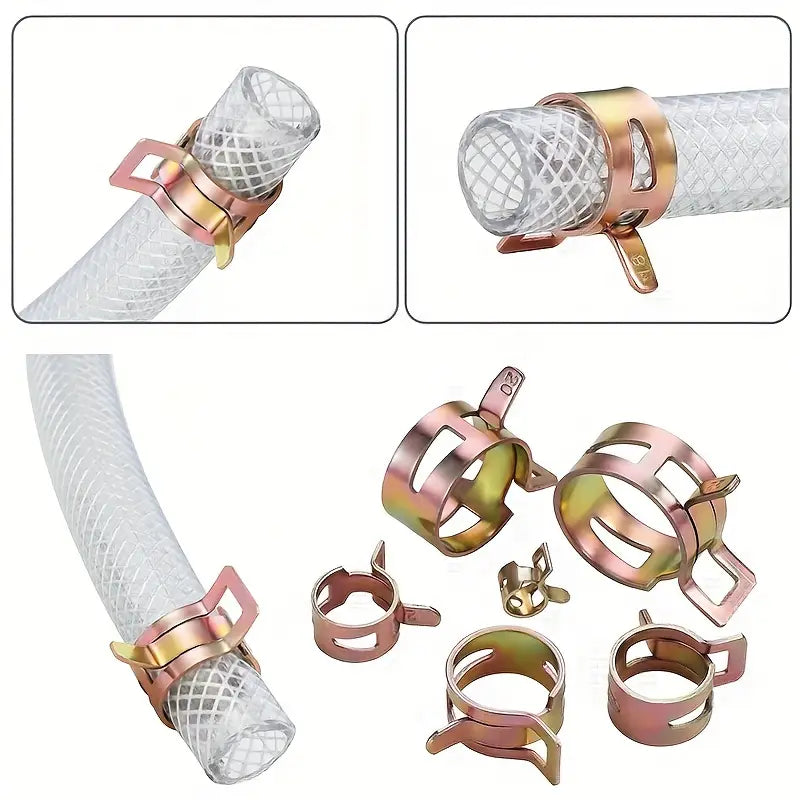 Lot de Colliers de Serrage à Ressort – Fixations Métalliques Robustes pour Tuyaux et Raccords Industriels