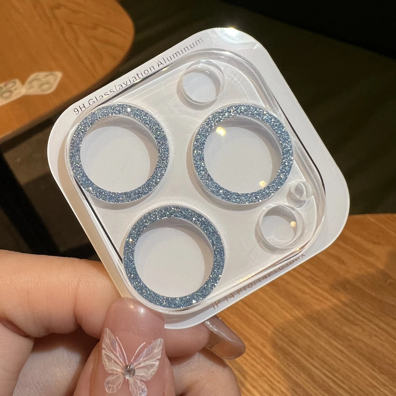 Décor Strass pour Objectifs de Téléphone – Ensemble de 3 Anneaux Brillants Multicolores pour Caméra