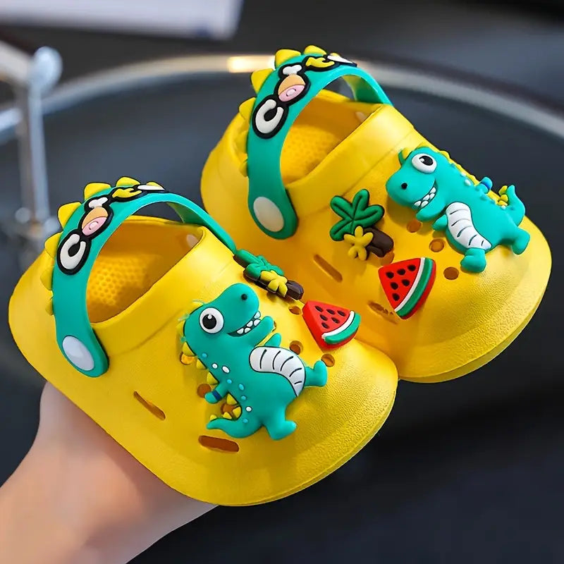 Chaussures bébé garçon dino colorées – Sabots légers antidérapants été pour enfants