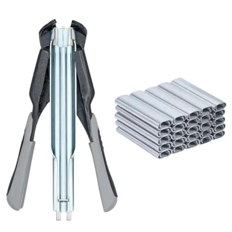Pince à Sertir avec Agrafes Métalliques – Outil de Fixation Filets, Clôtures et Grillages