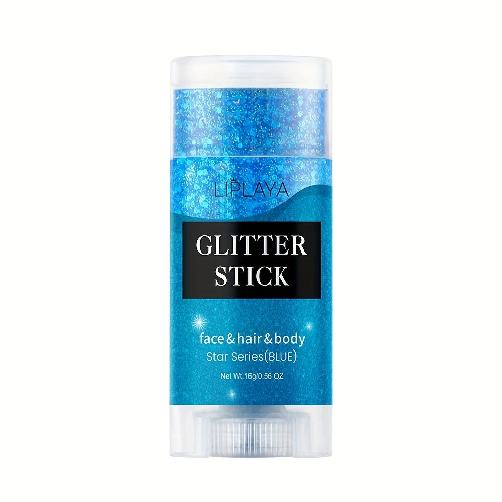 Stick Pailleté Visage & Corps – Glitter Maquillage Couleurs Intenses pour Cheveux et Peau