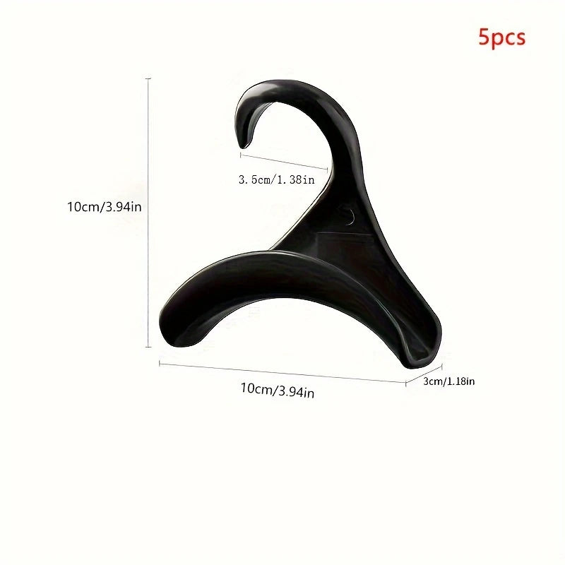 Lot de 3/5 Cintres Antidérapants pour Sacs à Main – Support Courbé Compact pour Rangement en Penderie