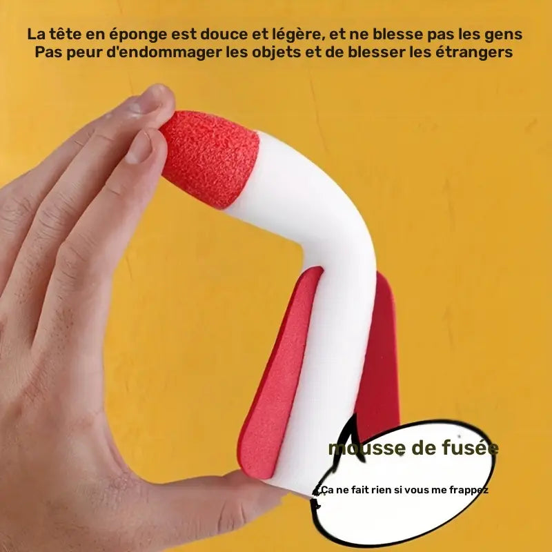 Lance-fusée à air pour enfants – Jeu de plein air amusant avec fusée en mousse sécurisée