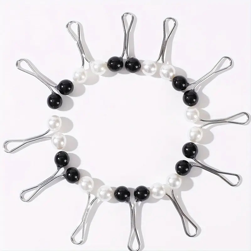 Lot de boutons et épingles femme avec perles élégantes – Accessoires décoratifs pour vêtements et manteaux