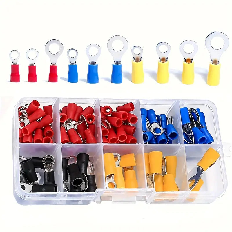 Kit Cosses à Œillet Isolées Multicolores – Connecteurs Électriques pour Électronique Industrielle