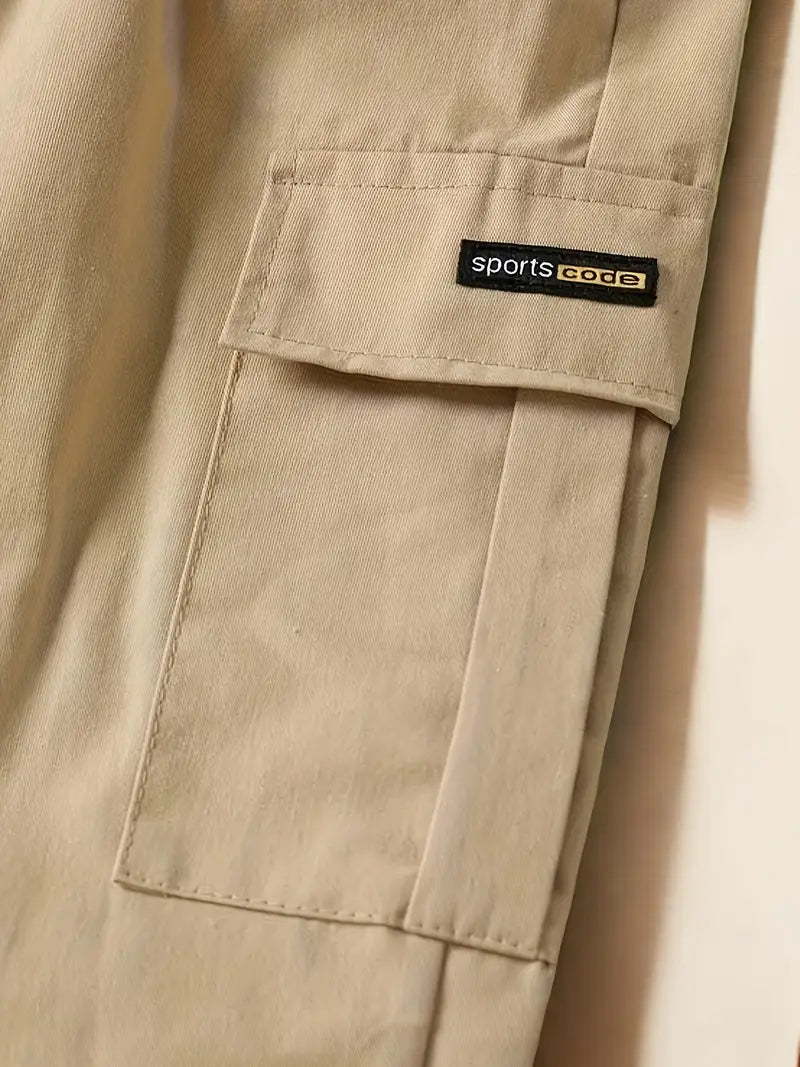 Pantalon Cargo Garçon avec Poches Latérales – Pantalons Enfant Mode Décontractée et Confort Quotidien