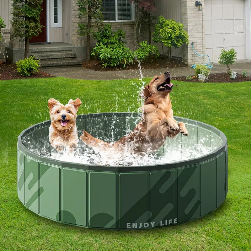 Piscine Pliable pour Chiens et Chats Bassin Portable Antidérapant pour Animaux