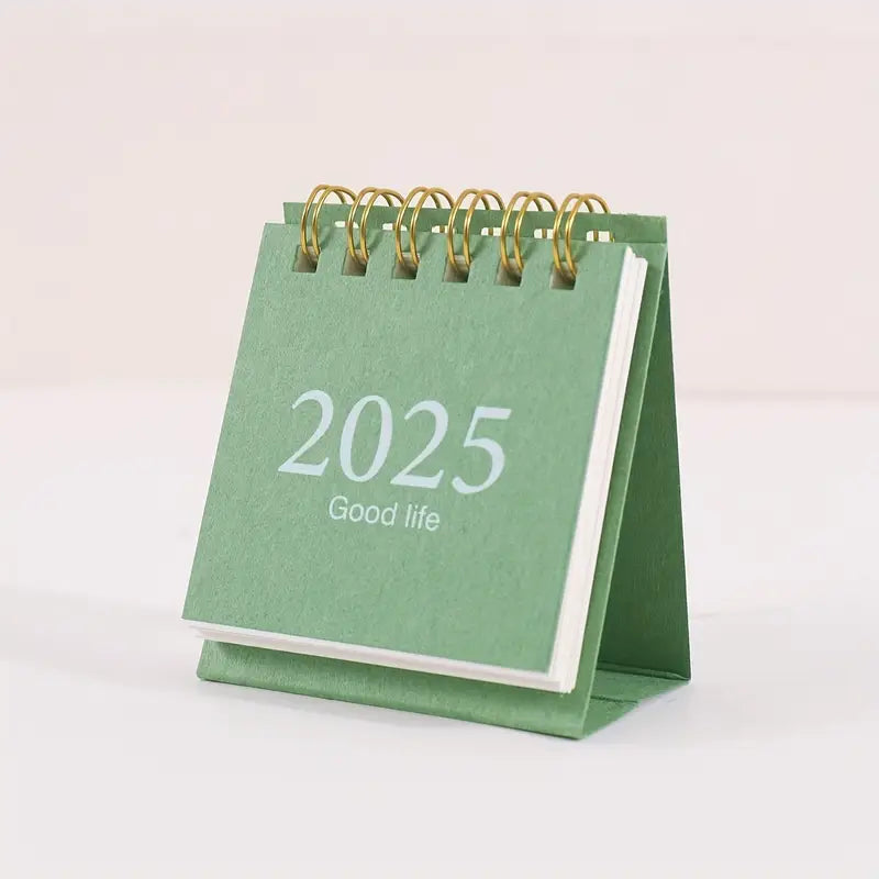Calendrier de bureau 2025 à spirale – Design élégant, compact et pratique pour la planification quotidienne