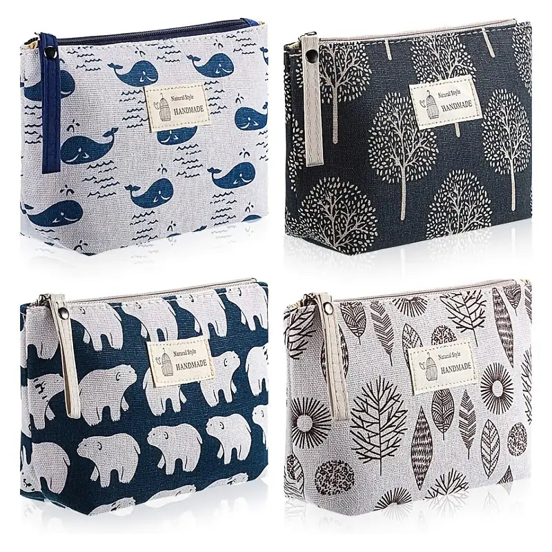 Trousse de toilette imprimée Pochette maquillage et accessoires voyage