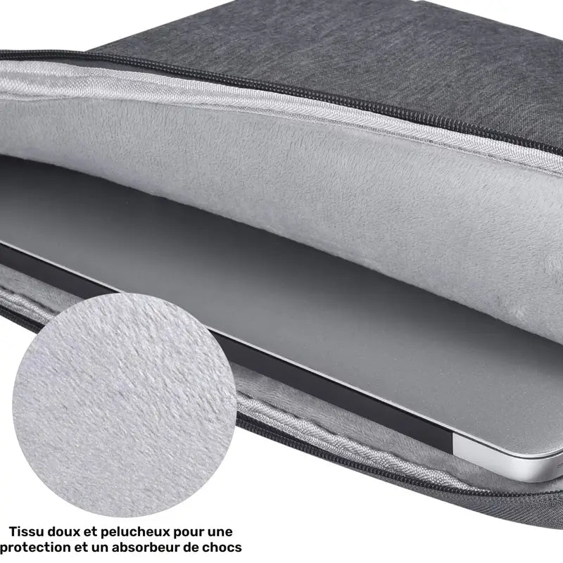 Sacoche ordinateur portable slim  Étui léger, rembourré et pratique pour accessoires