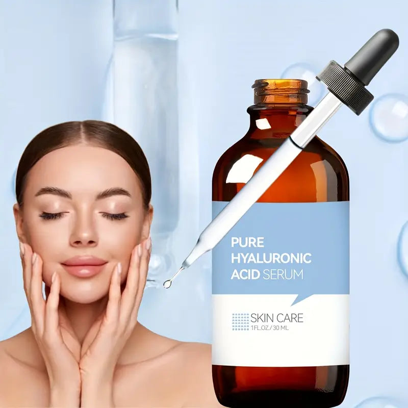 Sérum Acide Hyaluronique Pur 30 ml – Hydratation Intense, Peau Lisse et Repulpée, Anti-Rides & Éclat Naturel