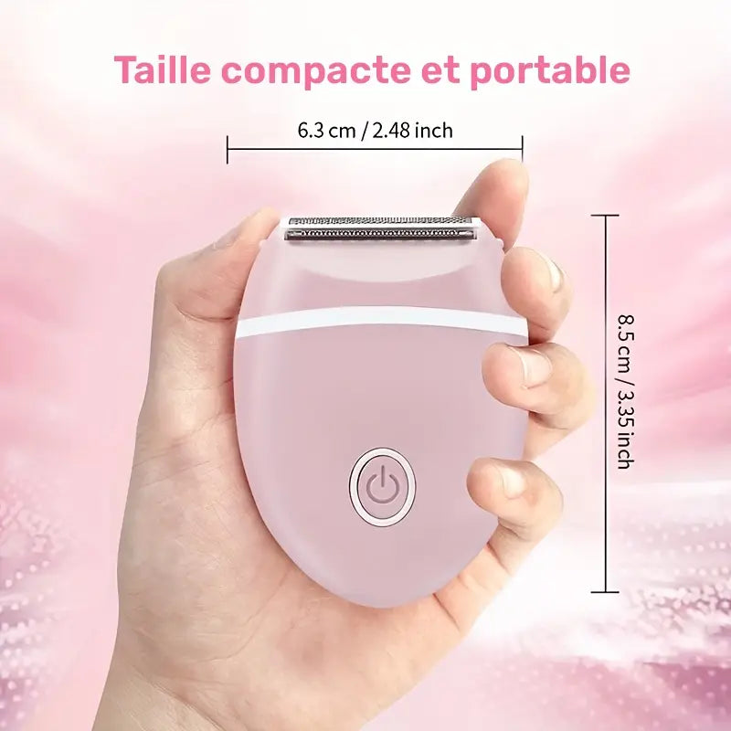Rasoir Électrique Femme – Épilateur Rechargeable Sans Douleur pour Jambes, Aisselles et Bikini