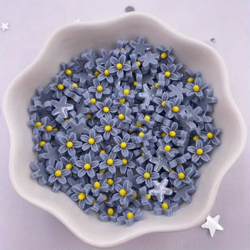 Décorations Fleurs 3D pour Nail Art – Lot de Fleurs Multicolores en Résine pour Manucure Créative