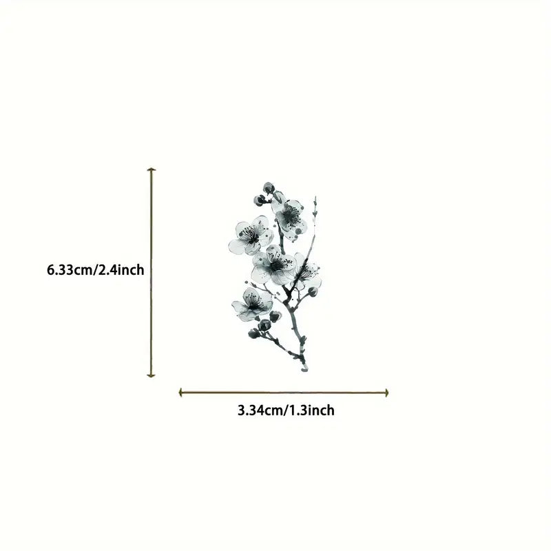 Autocollants Fleurs Colorées – Stickers Floraux Transparents pour Ordinateur Portable, Tablette et Scrapbooking DIY