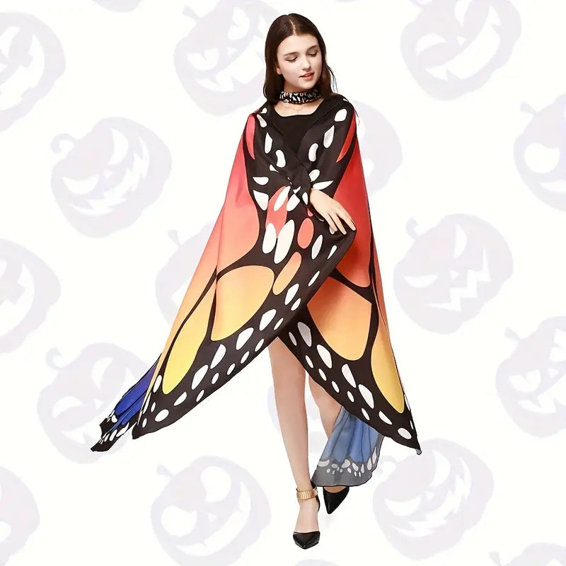 Ailes de papillon colorées pour femme – Accessoire de costume féerique pour soirée, carnaval et cosplay